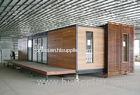 Extended Modified Container House Galvanized Steel Sturcture, Wood Door Panel