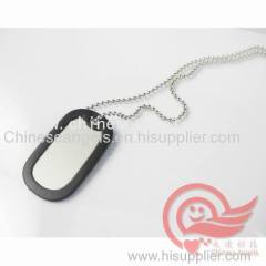 metal and aluminum dog tag