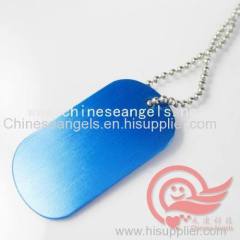 make fashion and popular blank aluminum dog tag with silicon cover metal dog tag with ball chain