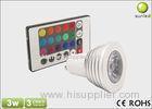 45 60 beam angle 3PCS HIGH POWER LED GU10 MR16 E27 E14 GU5.3 3W RGB led spotlight