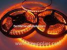 IP20 Non Waterproof 96 LED / M Orange Flexible Led Strip Lights Made Of FPC