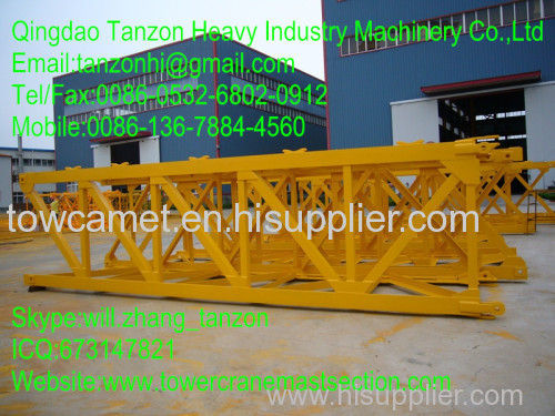 Split Mast , General Tower Crane Standard Section Steel Plate Sections