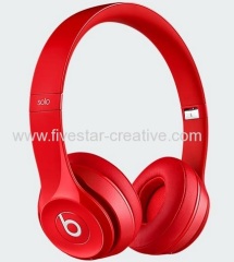 Red Beats by Dr.Dre Beats Solo2 Wireless Bluetooth On-Ear Headphones for iPhone iPod iPad