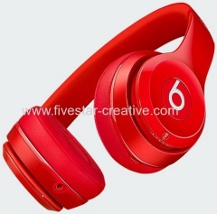 Red Beats by Dr.Dre Beats Solo2 Wireless Bluetooth On-Ear Headphones for iPhone iPod iPad