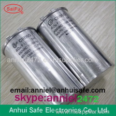air conditioner capacitor aluminium case round shape CBB65 capacitor 10uf 20uf 30uf 40uf 50uf 60uf 70uf 80uf 90uf 100uf