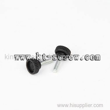 Thumb screw of m4 knurled plastic head screw