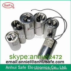 air conditioner aluminium case film ac motor run capacitor CBB65 17uf 450VAC low voltage 10pcs 100pcs sell