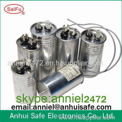 air conditioner aluminium case film ac motor run capacitor CBB65 17uf 450VAC low voltage 10pcs 100pcs sell