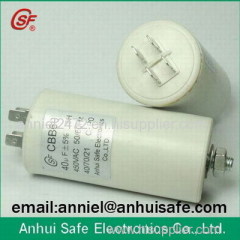 supply cbb60 capacitor oil filling electric capacitor