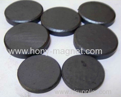 Black epoxy coating round ferrite adhesive magnet