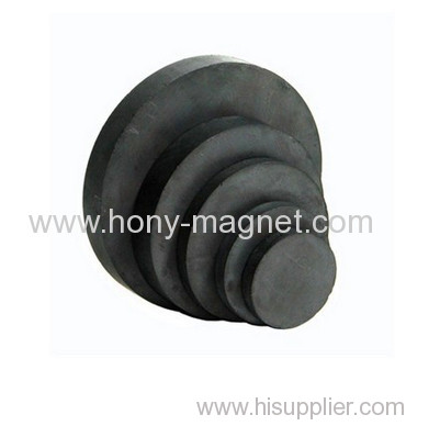 High performance bonded ferrite radial magnet