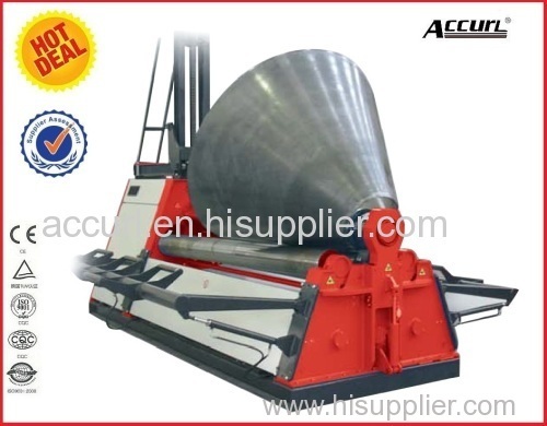 Hydraulic CNC 4 roller rolling machine W12X2000 for oil tank