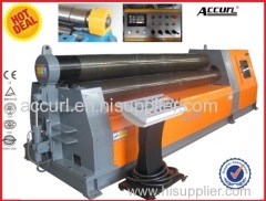 Hydraulic CNC 4-roller sheet rolling machine