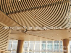 Lowest price wooden texture ceiling