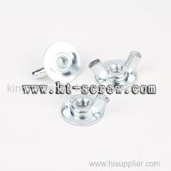 Lathe nut of flange butterfly nut