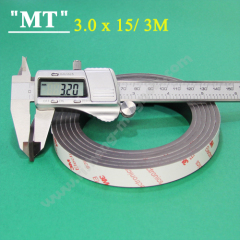 3M 15x3.2 mm Adhesive magnetic strip 3M Magnetic tape manufacturers rolled Magnetic tape adhesive