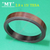 tesa 15x2.2 mm Adhesive magnet tesa Self adhesive magnet rolled Flexible magnetic strip