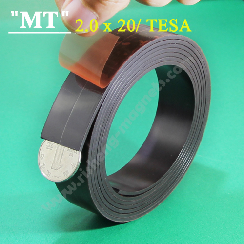 tesa 20x2.2mm sticky Double sided magnetic strip