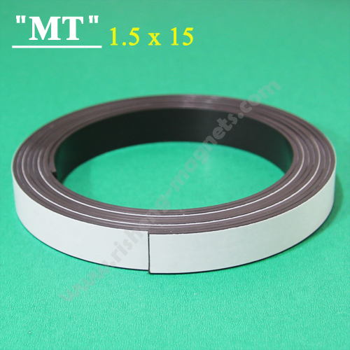 15x1.5mm flexible magnetic tape with adhesive