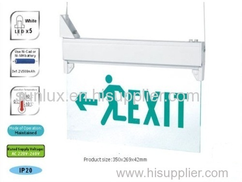 Sistemas de Iluminacao de Emergencia/Salida De Emergencia/EXIT Sign