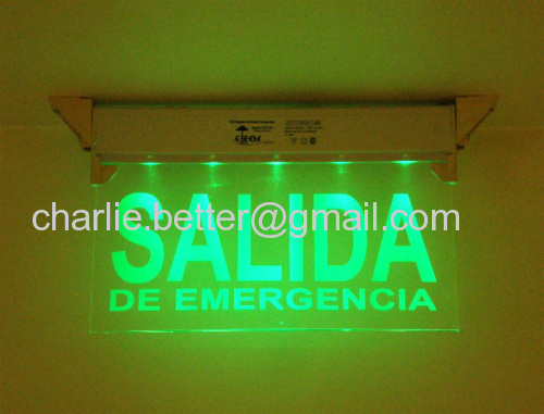 SALIDA DE EMERGENCIA/EXIT SIGN/Sistemas de Iluminacao de Emergencia