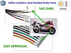 OE stainless steel braided brake hose line