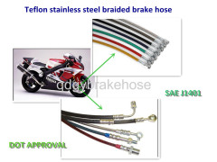 OE stainless steel braided brake hose line