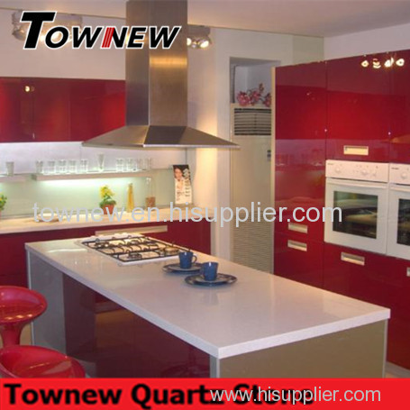 High quality popular design polished quartz kitchen tops