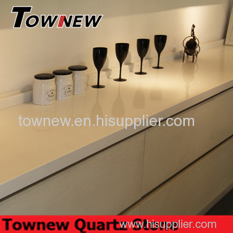 Pure white luxury design cheap and fine corrosion resistance quartz countertop