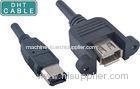 High Speed Firewire 1394A 6 Pin Friction Fit to 1394A Female Thumbscrew Lock Camera Cable