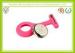 Soft Feeling Fashionable Pink Silicone Strap Watches With Japan Movet For Nurse