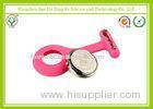 Soft Feeling Fashionable Pink Silicone Strap Watches With Japan Movet For Nurse