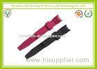 Fashionable Red Silicone Watch Band with Customized Logo / rubber Watch Strap