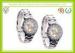 Fashionable Silver Wristband Automatic Mechanical Watch For Women / Gentlemen
