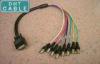 VGA RGB Monitor HD15M to 8 X BNC Custom Cable Assemblies Available in 1ft ( 0.3m ) Cable