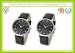 Custom Men / Boy Automatic Mechanical Watch With Black Leather Band