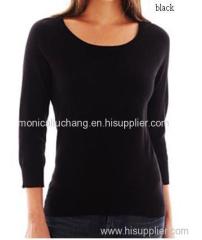 women's crew neck casual pullvoer sweater