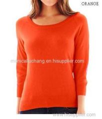 women's crew neck casual pullvoer sweater