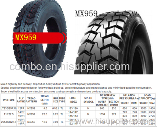 LT235/85R16 light truck tyre