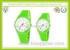 Simple Eco - friendly Green Casual Sport Watches For Women / Men Without Logo Printed