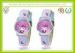 Elegent Purple Leather Band Waterproof Kids Cartoon Watches For Litte Girls CE ROHS SGS