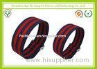 Custom Ultra Thin 24mm Nylon Watch Band Straps Red ROHS SGS CE