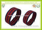Custom Ultra Thin 24mm Nylon Watch Band Straps Red ROHS SGS CE