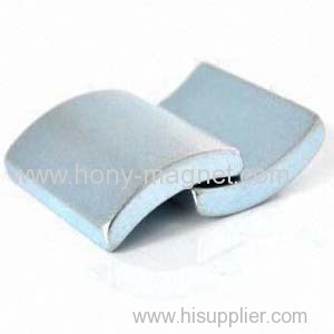 Permanent sintered curved ndfeb magnet