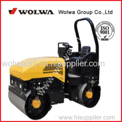 ride-on vibratory road roller fully hydraulic 3 ton