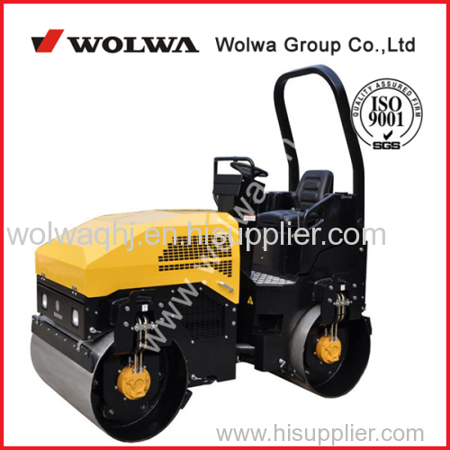 Wolwa road roller ride-on hydraulic asphalt vibratory roller 3ton