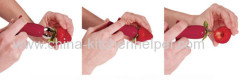 Promotion Kitchenware Fruit Strawberry Knife Stem Remover Strawberry Slicer Strawberry Hullers