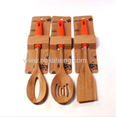 Kitchenware natural bamboo spoon and fork