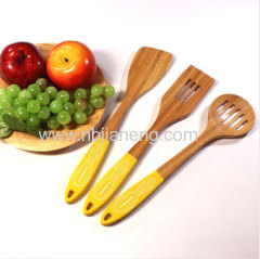 Natural color small bamboo spoons solid