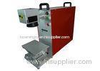 High speed 10W portable fiber laser marking machine for metal / plastic / rubber